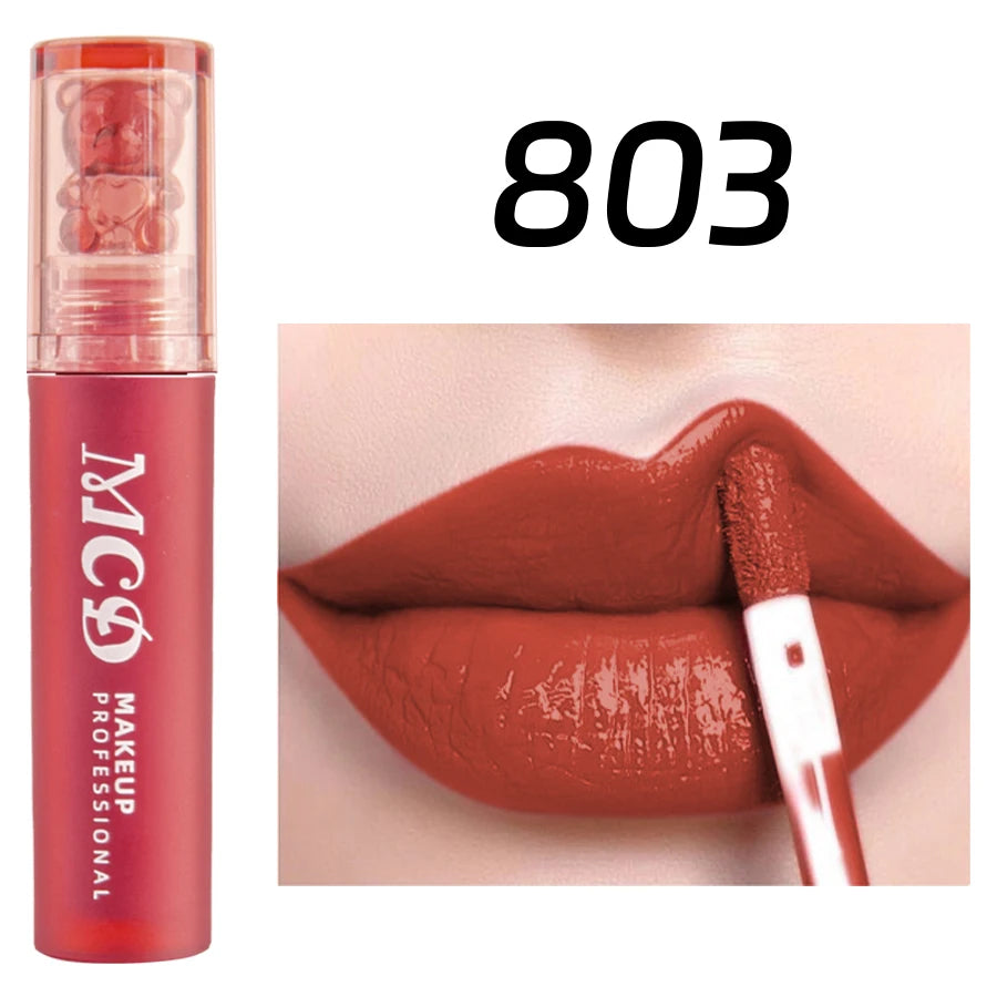 MCD 12-Color Lip Gloss Set – Matte Velvet Liquid Lipstick