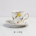 European Lemon Pattern Ceramic Dinner Steak Plate Bowl Fruit Candy Dim Sum Western Cuisine Plate Dishes Home Breakfast Plate Oasis Select 100ML-Small-cup dish