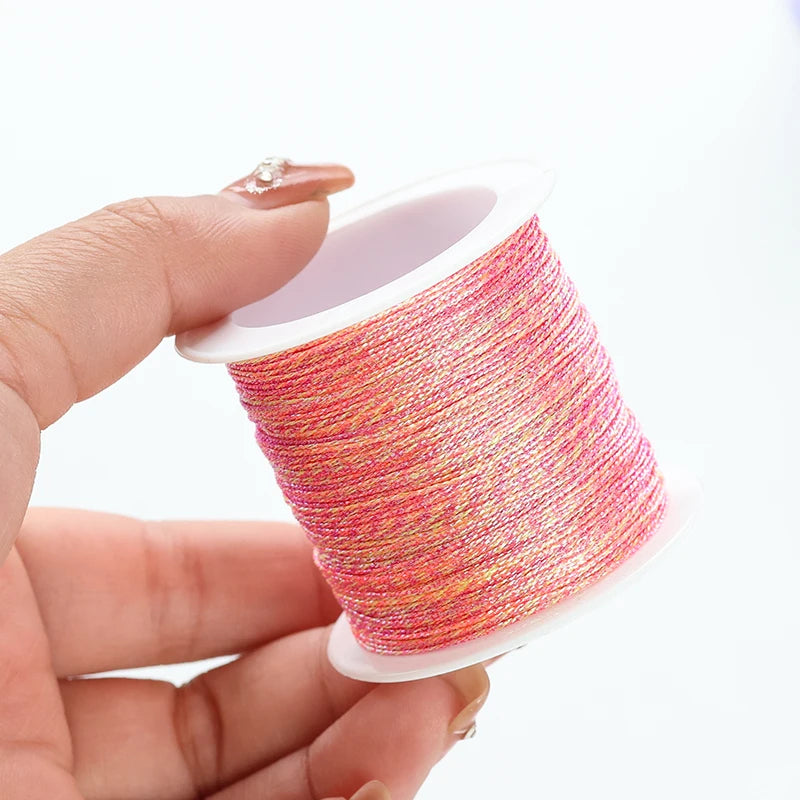 50m/0.4mm Nylon Cord Rope Beading DIY Handmade Necklaces Bracelets Jewelry Making Supplies Sewing Thread Cord Material Crafts Oasis Select