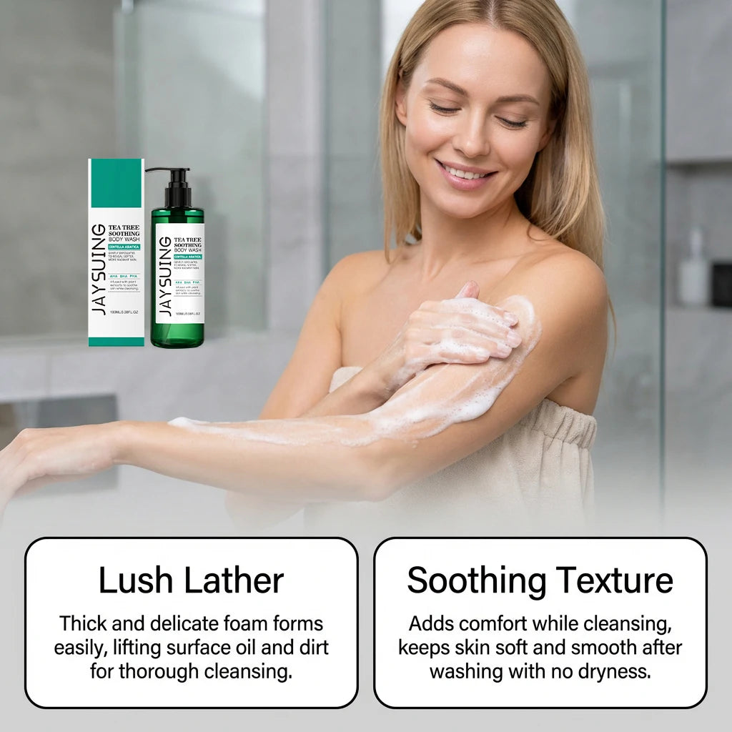 Tea Tree Shower Gel – Deep Cleanse, Acne & Odor Control Tea Tree Body Wash Oasis Select