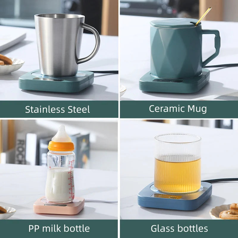 URGGU Electric Mug Warmer – 55°C Thermostatic Heating Coaster
