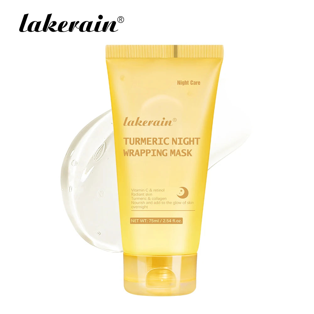 Glow Overnight Wrapping Mask Combo Nourishes Increase Face Skin Elasticity Turmeric Mask Collagen Suitable For All Skin Types Oasis Select Turmeric