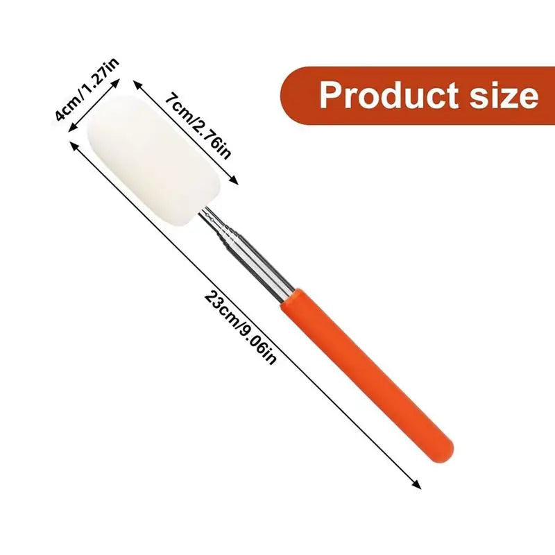 LIKE WISH 2Pcs Telescoping Sponge Stick For Pottery, Retractable Mud Tools Clay Sponge On A Stick With Handle Oasis Select