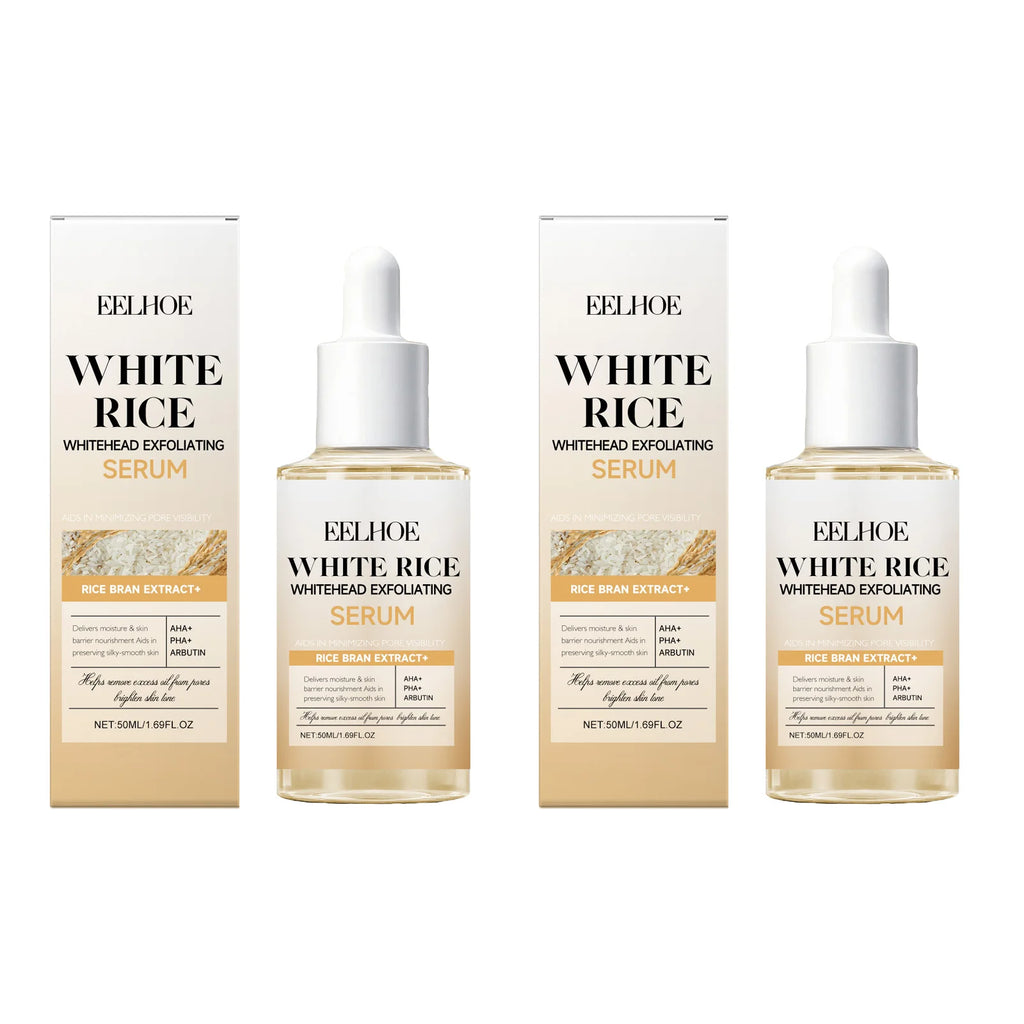 EELHOE Rice Exfoliating Serum Set – BHA, Niacinamide & Brightening Exfoliating Serum Set Oasis Select 2x50ml White Rice