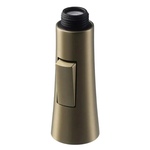 1.8 GPM Pull Out Faucet Sprayer Nozzle Column Brushed Gold Kitchen Sink Water Saving Shower Spray Head Bathroom Sink Tap Oasis Select