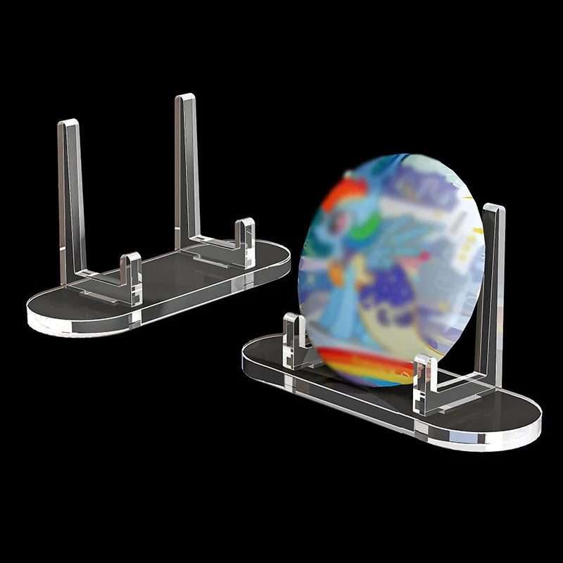 1PC Transparent acrylic badge display holder medals honor storage display stand desktop color paper card storage holder Oasis Select