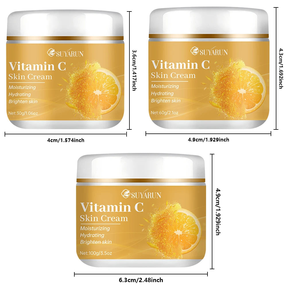 SUYARUN Vitamin C cream, moisturizing and brightening, anti-wrinkle and anti-aging, enhances radiance for all skin types. Oasis Select