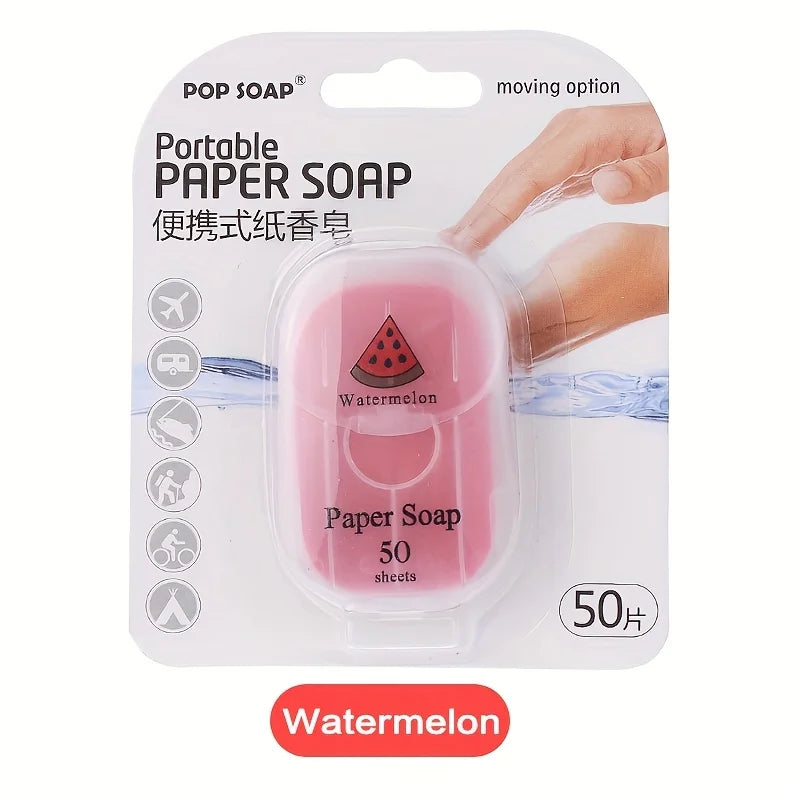 Ultimate Portable Paper Soap Sheets For Outdoor Travel， disposable hand washing travel soap Oasis Select Watermelon