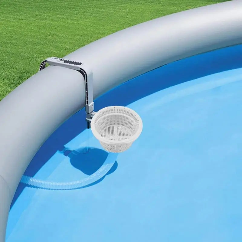 Skimmer Basket For Pool Replacing Strainer Basket Compact Pool Supplies Skimmers With Handle For Removing Leaves Grass Hair Scum Oasis Select