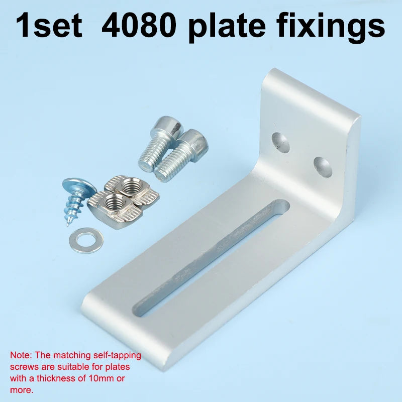 1/2Pcs Aluminum Profile Frame Support Brackets Layer Plate Outer Side Fixing Parts Compatible with 2020 3030 4040 Oasis Select 11