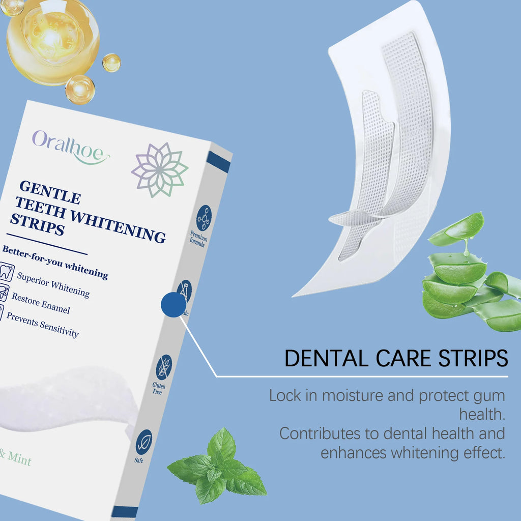 Deep Cleaning Teeth Whitening Strips - Home Dental Care, Remove Yellow Stains & Brighten Teeth, Effective Whitening Solution Oasis Select