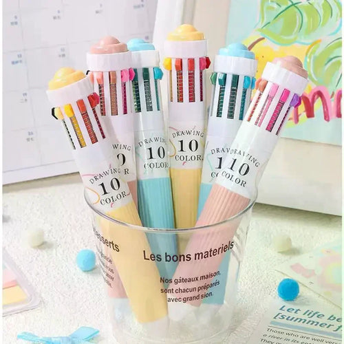 28 Color Ballpoint Pen 0.8mm Soft Grip Press Multicolor Writing Pen For Drawing School Supplies Stationery Oasis Select