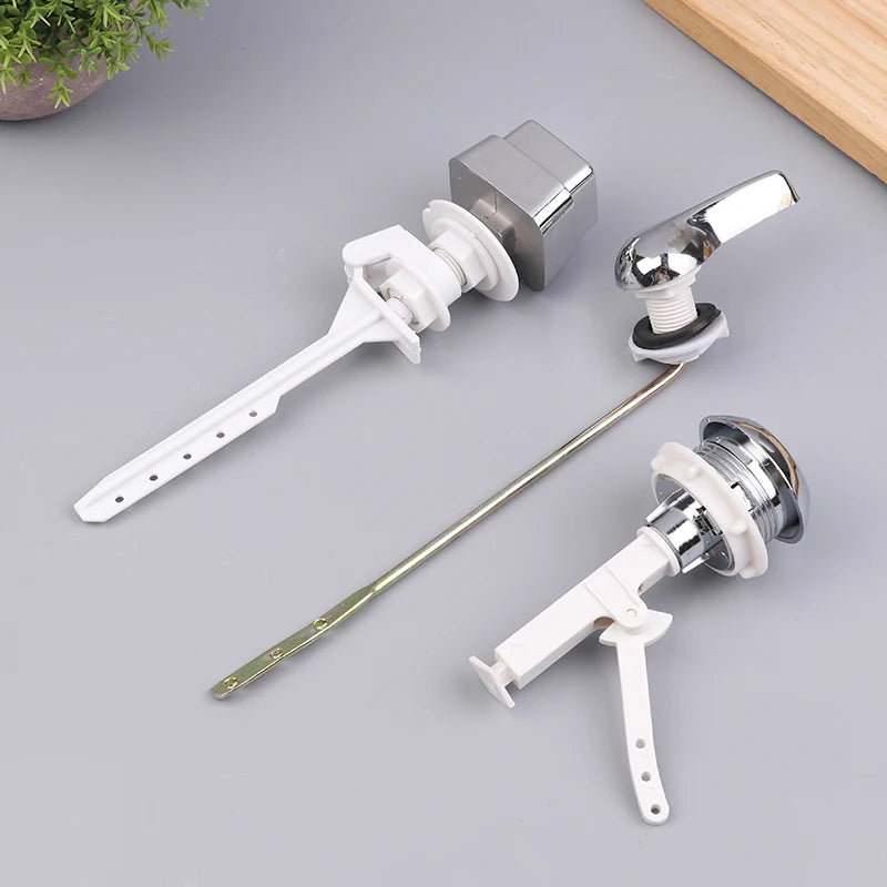 1Pc Plastic Push Button Toilet Flush Kit Front/Side/Top Mount Trip Lever Handle Side Button Switch For Toilet Seat Water Tank Oasis Select