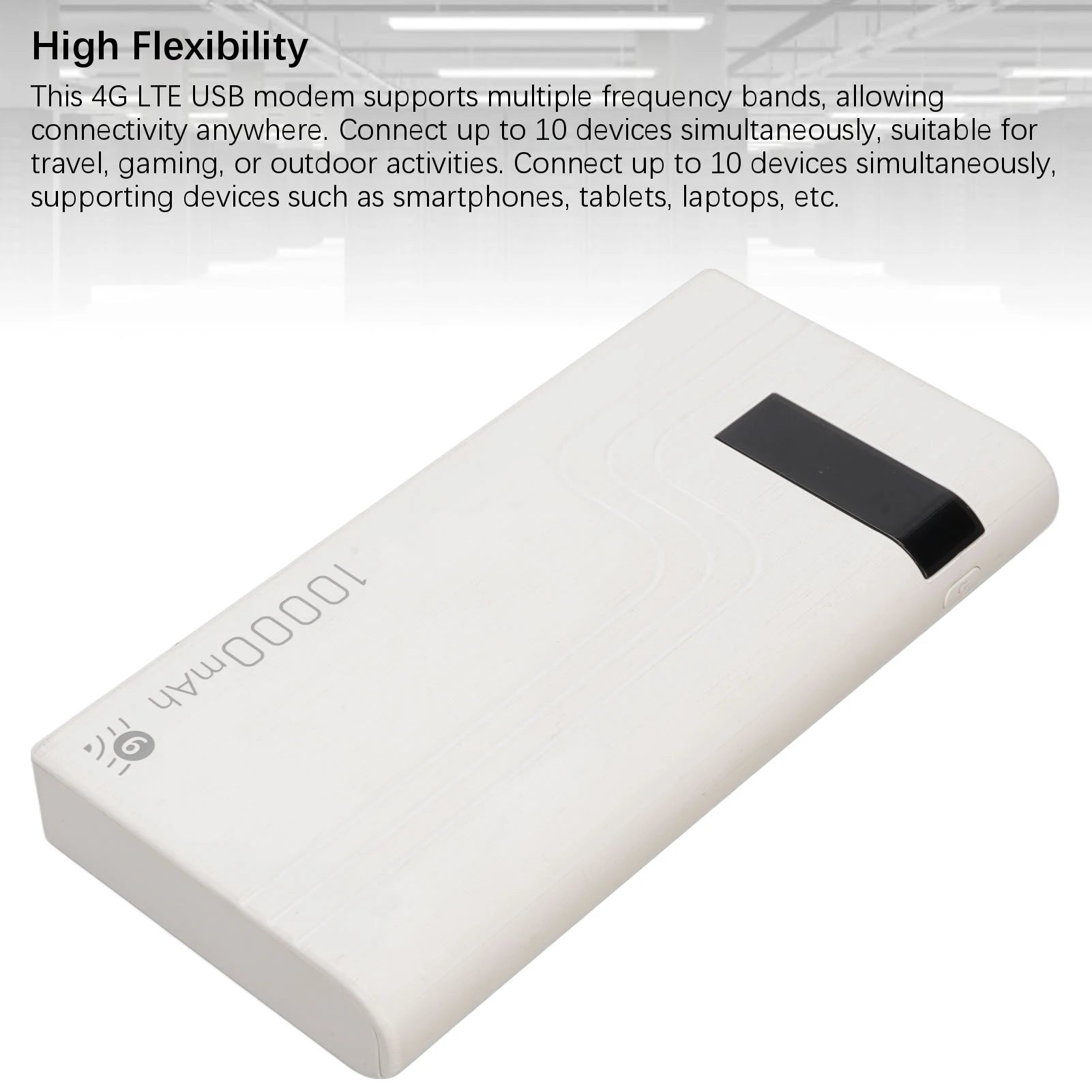 4G LTE Mobile Hotspot Router Unlocked 300Mbps Wireless SIM Card Slot Mobile Router Built in 10000MAh Battery WiFi Hotspot Device Oasis Select