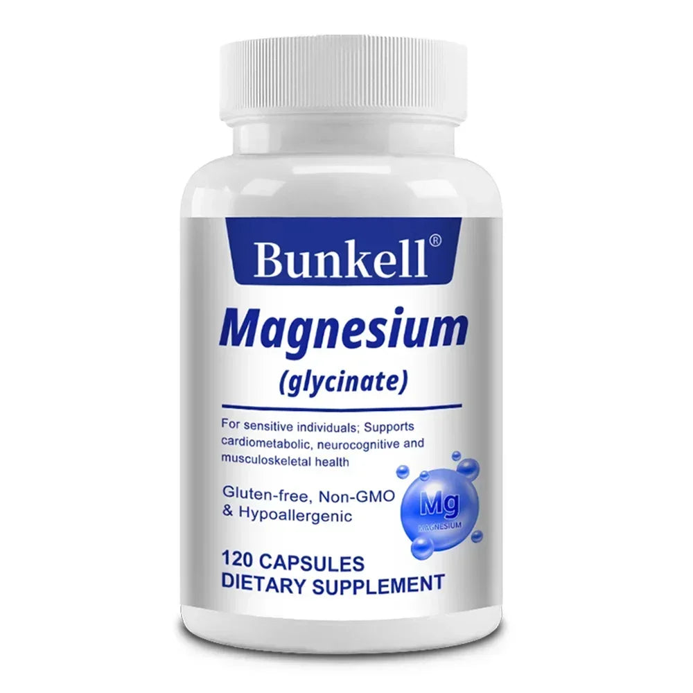 Magnesium Glycinate 120 Veggie Caps – Sleep, Muscle & Heart Magnesium Supplement Oasis Select 120 count 1 bottle