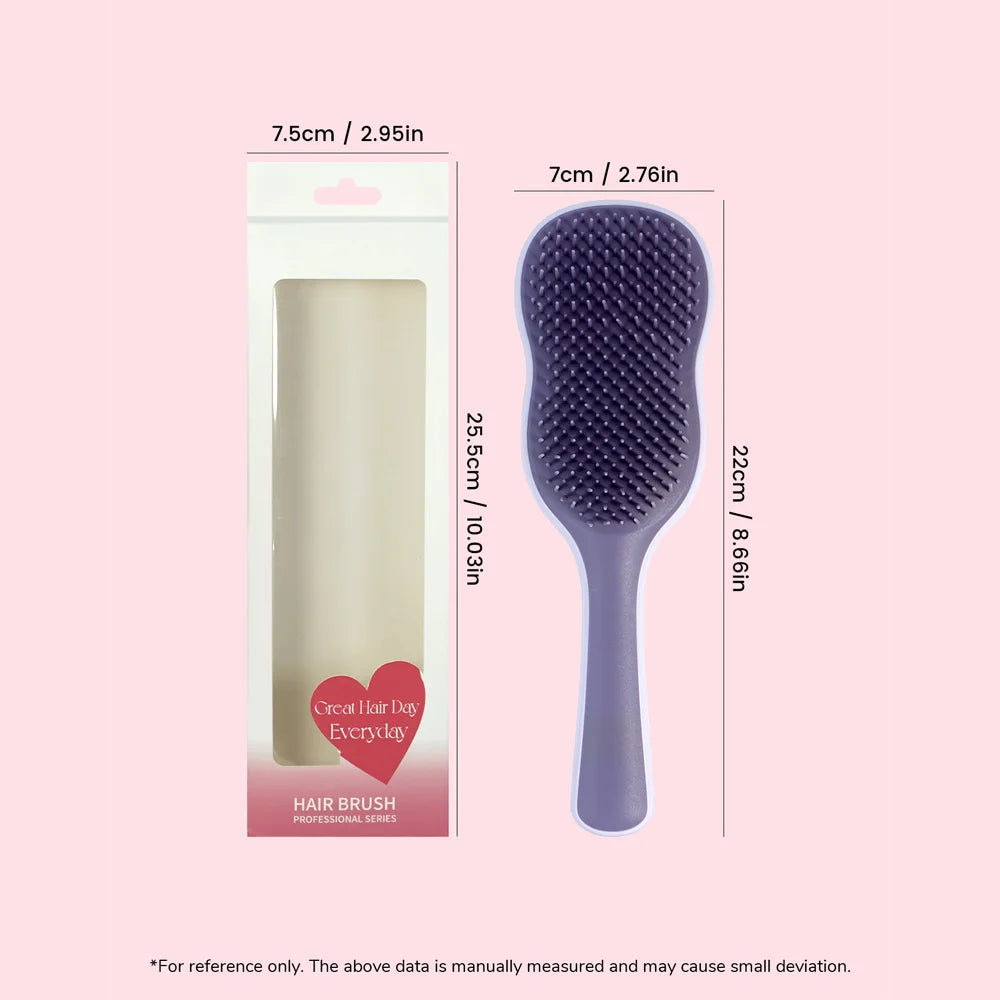 Professional Hair Brush Ergonomic Handle Detangling Smoothing Styling All Hair Types Great Hair Day Everyday Oasis Select