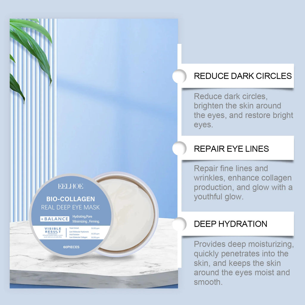 EELHOE Under Eye Patches – Hyaluronic Acid, Collagen & Vitamin C Under Eye Patches Oasis Select