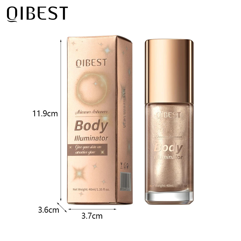 QIBEST 5-Color Liquid Highlighter – Body & Face Shimmer Glow