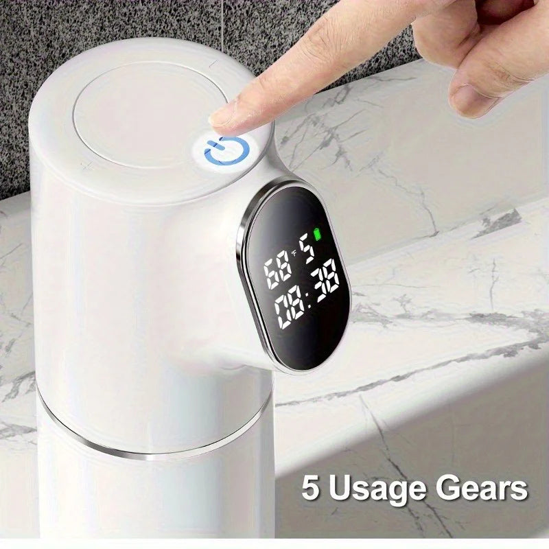 Automatic Foam Soap Dispenser LED Display | USB Wall & Desktop