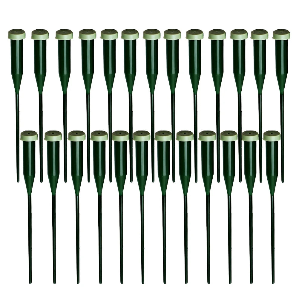25Pcs Green Floral Water Tubes 14.5cm 30cm With Cap For Fresh Flower Arrangements Hydration Plant Care Accessories Oasis Select 30cm
