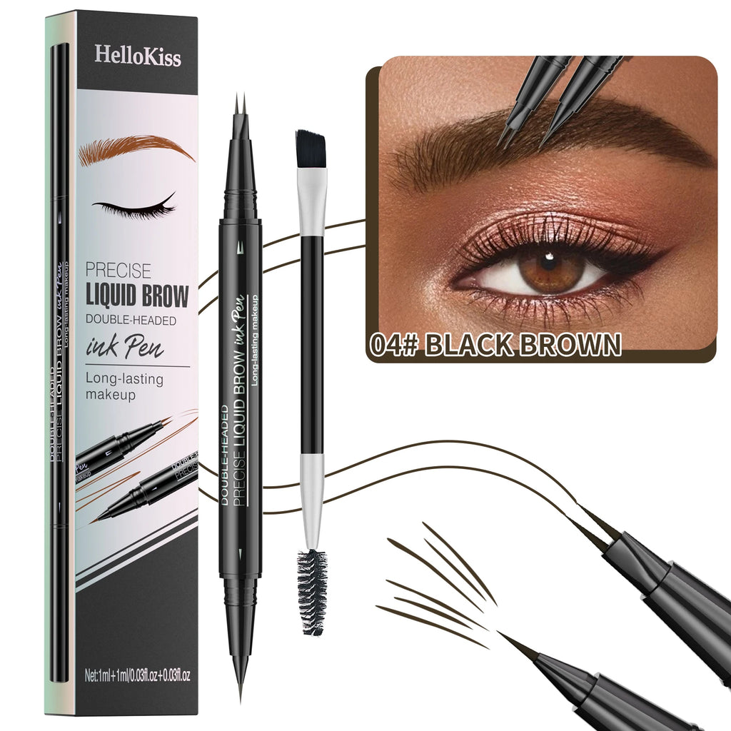 Waterproof Dual-Tip Liquid Brow Pen | Long-Lasting Wild Brows