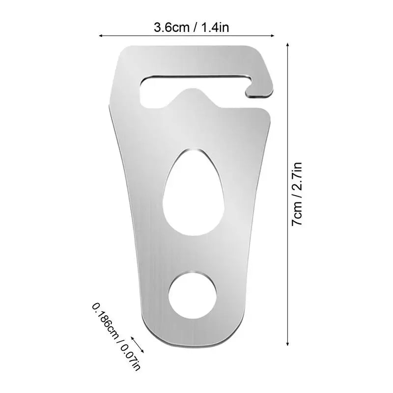 Tent Rope Tensioner Tent Wind Rope Buckle Tent Guyline Rope Buckle Fastener Stainless Steel Rope Tensioner for Outdoor Camping Oasis Select