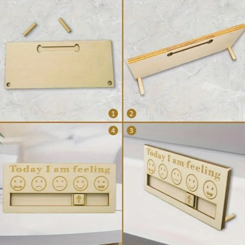 Daily Mood Brand Creative and Personalized Desktop Ornaments, Wooden Personal Mood Choices, Cute Ornaments Oasis Select