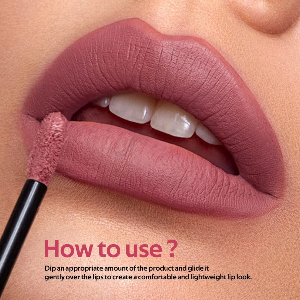 Teddy Lip Tint Waterproof Makeup Lip Stain Super Stay Long Lasting Matte Lipstick for Up To 12H Wear Mascara Tear 1 Count Oasis Select