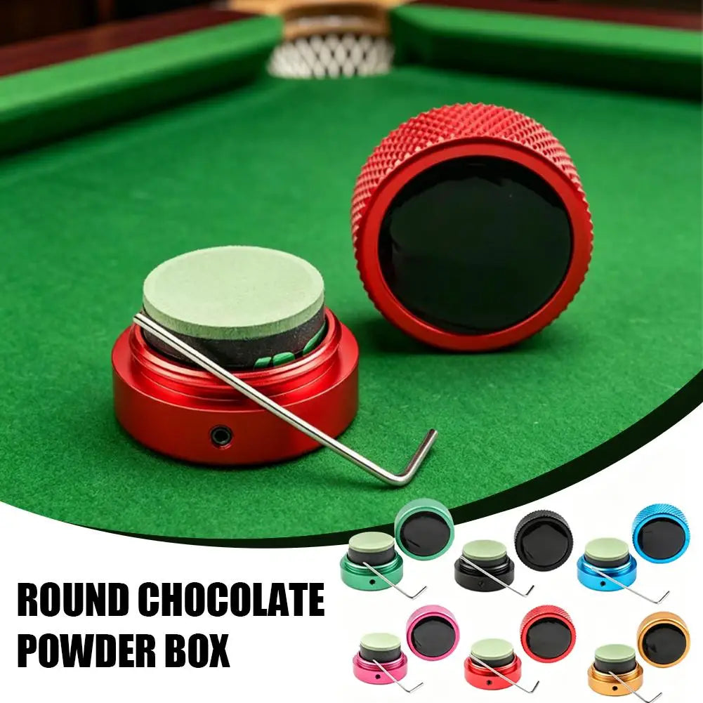 Silent Magnetic Billiard Chalk Holder Aluminum Alloy Portable Pool Billiards Powder Holder Bag Billiard Snooker Accessories Oasis Select