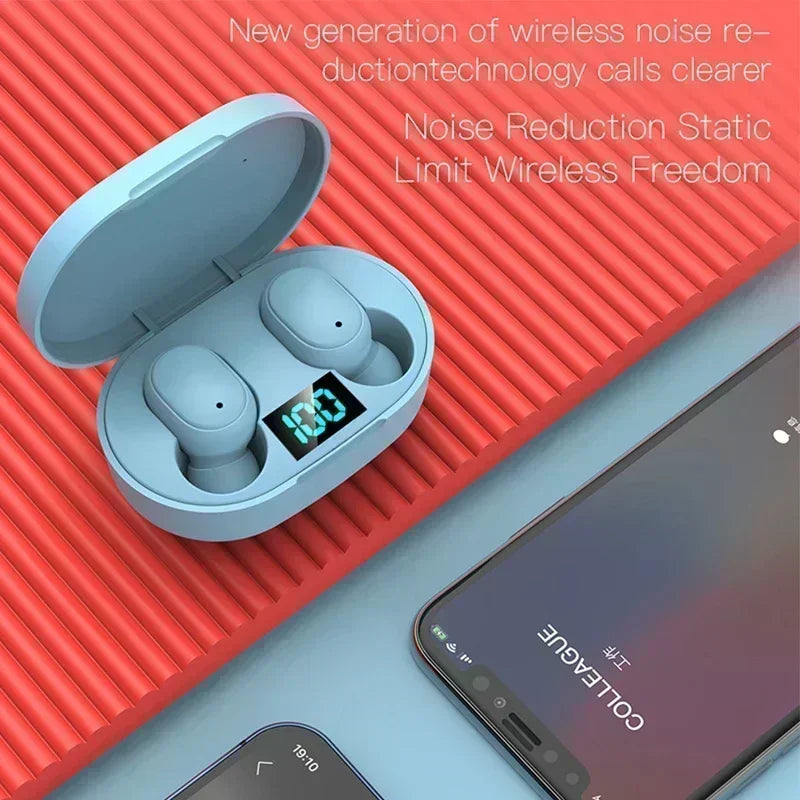 New TWS E6S wireless Bluetooth wireless headset with microphone noise reduction earplug headset Oasis Select