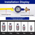 Home Use Tanks Pressure Regulator With Gauge Safe Explosions Proof Valves Low Pressure Valves For Cooking Oasis Select Gold
