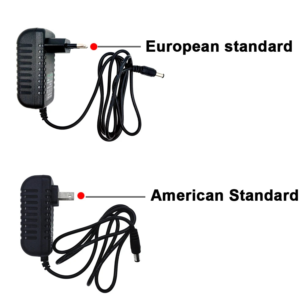 Power Adapter EU/US AC 100V-240V To DC 12V 2A Supply Charger Universal Adapter Converter Plug for Camera DVR NVR LED Robot Light Oasis Select