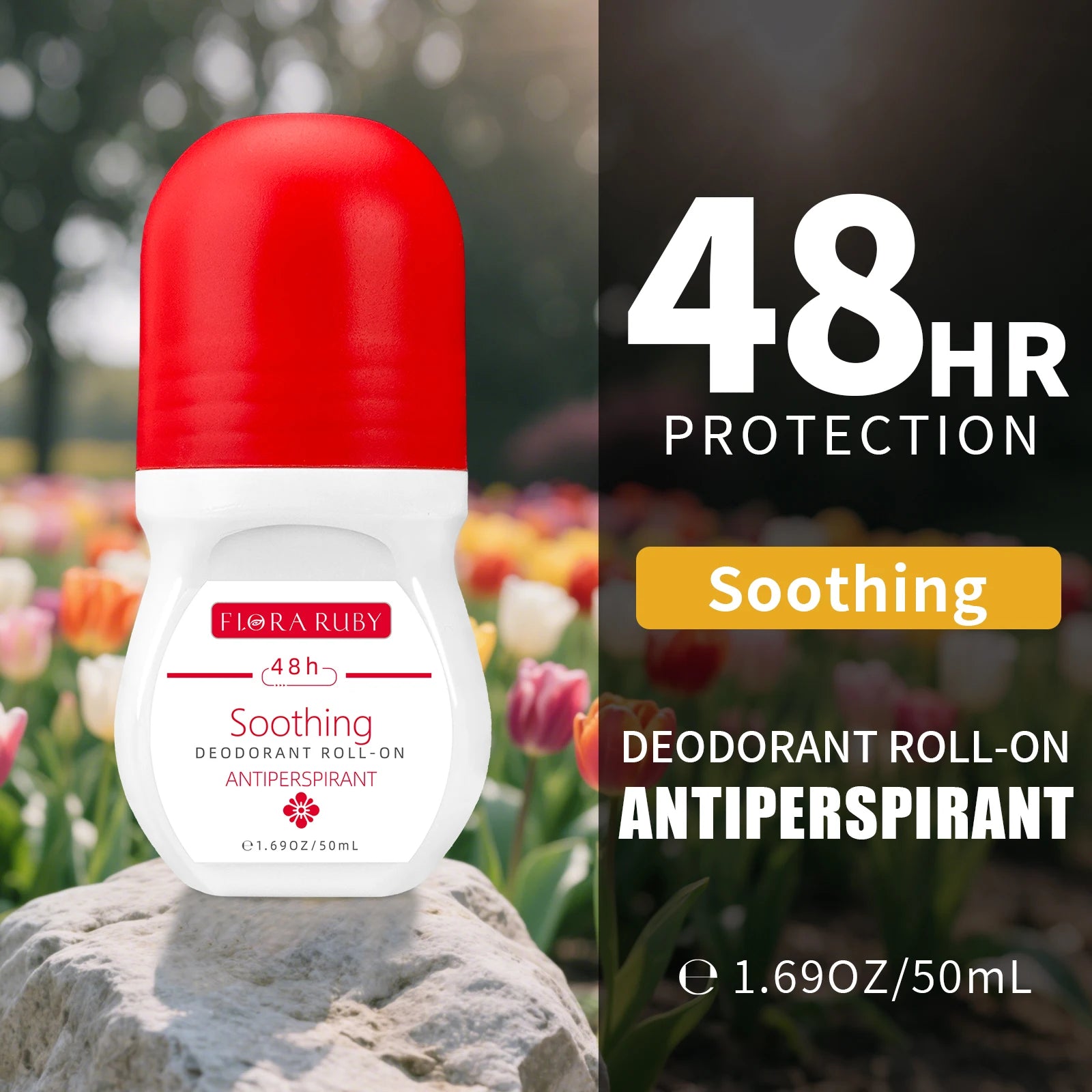 48 Hours Of Lingering fragrance Underarm 50ml/1.69fl.oz Antiperspirant Deodorant Roll On For Women Men,, Whole body application Oasis Select Soothing