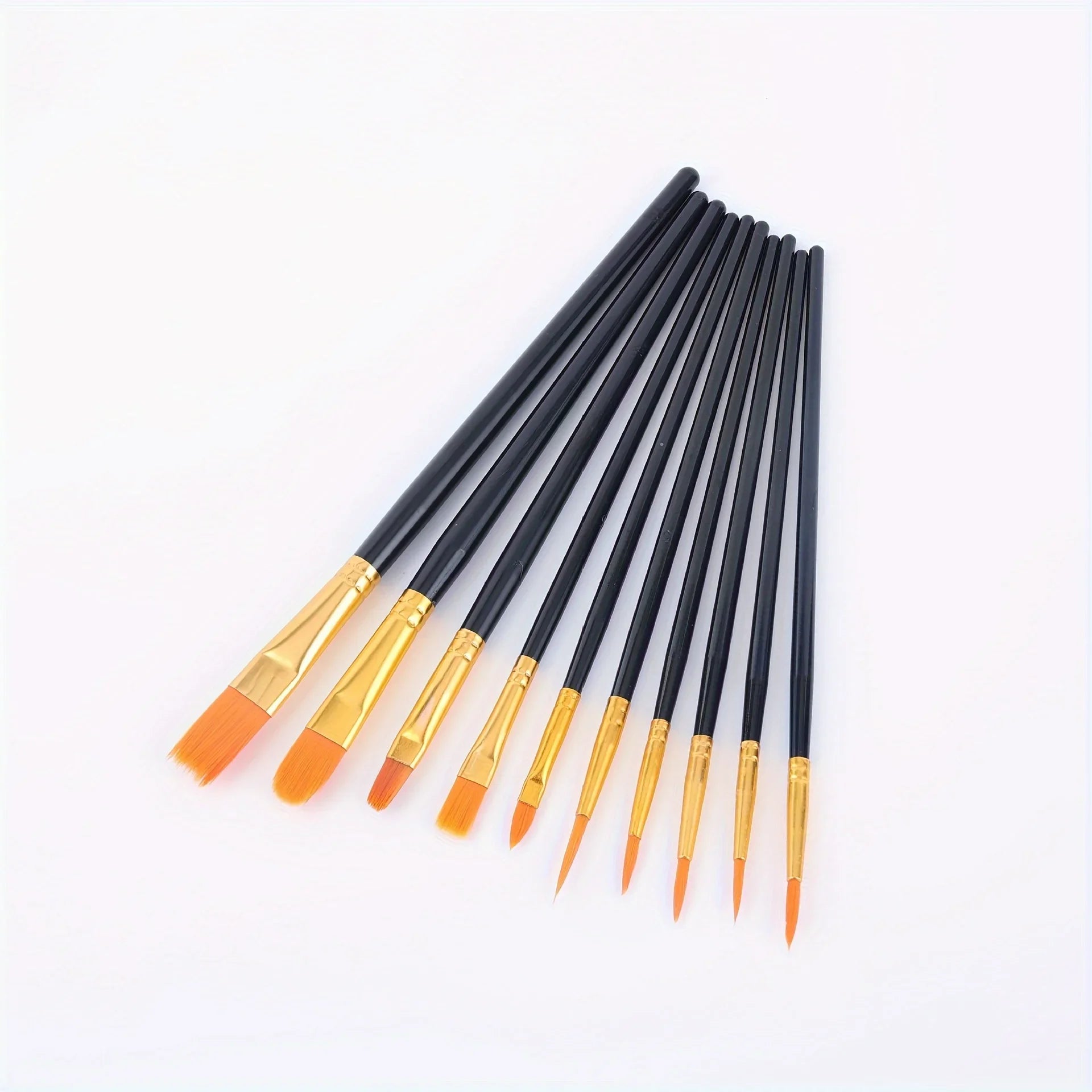 22/12/10 pcs Brush Set Plastic brush for acrylic, watercolor, oil painting for canvas, fabric and paper crafts painting supplies Oasis Select