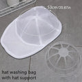 Small Clothes Wash Bag Anti-Deformation Mesh Organizer Zip Bags Washing Machine Hat Wash Protector Cap Cleaner Laundry Bag Oasis Select As pic