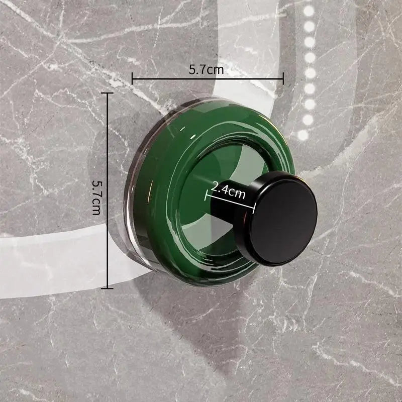 Colorful Suction Cup Wall Hooks No-Drill 5kg Hold 4-Pack