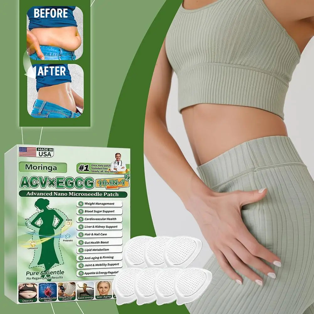 Moringa Nanos Microneedles Painless For Men Women Non-Invasive Painless Application For Weight Management Body Firming 0.22mm Oasis Select