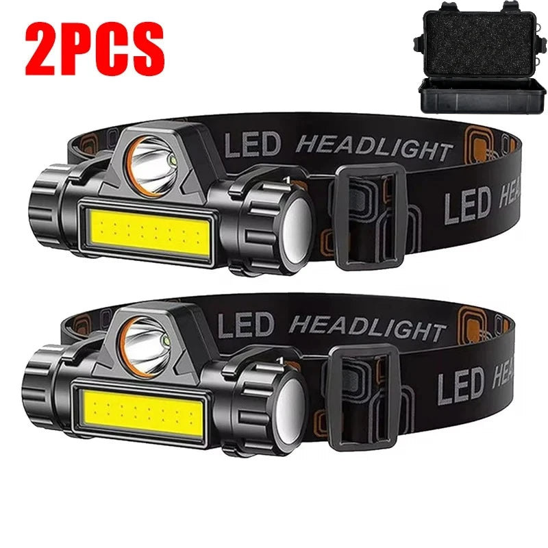 ZHIYU COB LED Rechargeable Headlamp – Magnetic, IPX4, 300 Lumens