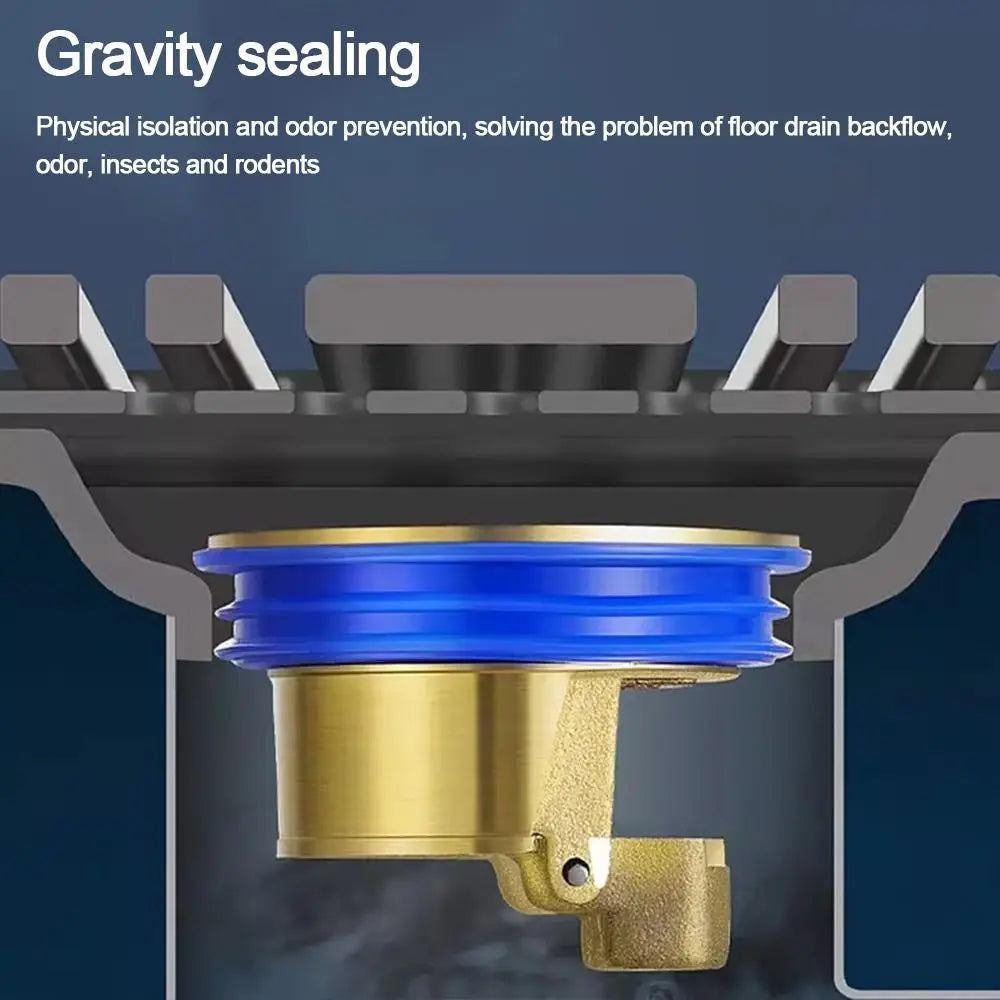 New Backflow Preventer Shower Floor Drain Dectable Anti-odor Sink Strainer Universal Fast Drainage Floor Drain Bathroom Supplies Oasis Select