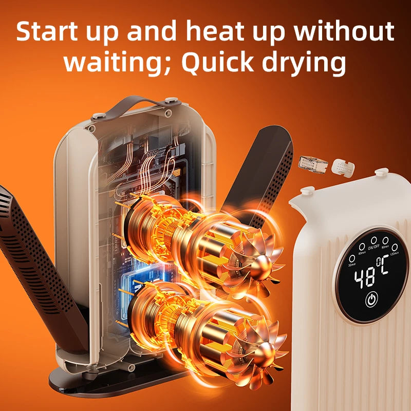 New Electric Shoe Dryer Deodorization Sterilization Heater Smart Dehumidifier Heater Multifunctional Sock Dryer Oasis Select