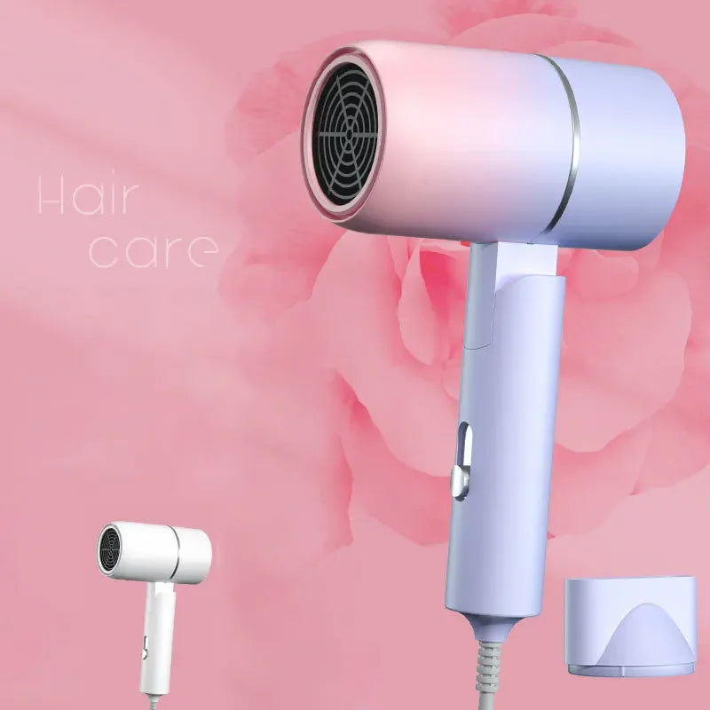 Folding Hairdryer With Carrying Bag Hot Air Anion Hair Care For Home MIni Travel Hair Dryer Blow Drier Portable Hair Brush Dryer Oasis Select