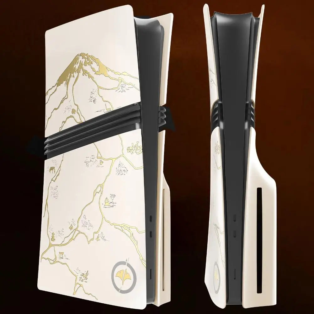 New Faceplates for PS5 Slim Disc Edition For PS5 Pro Console Protective Cover Hard Plastic Replacement Shell Yotei Accessories Oasis Select
