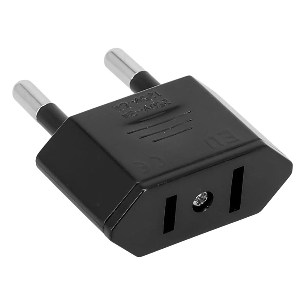EU Adapter Travel Converter Adapter America To EU Electrical Adapter Socket Black All Copper Environmentally Friendly Connector Oasis Select