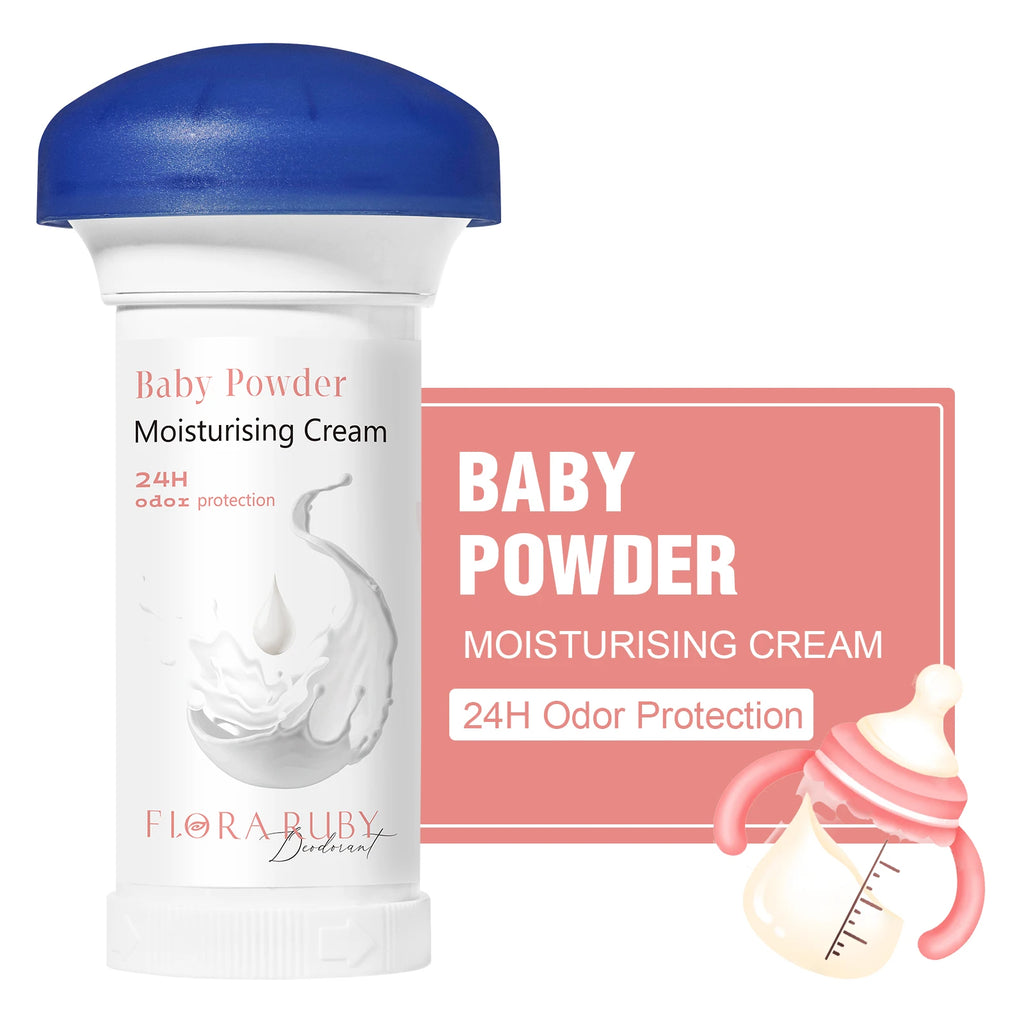 Body Odor Remove Cream Underarm Bad Smell Sweating Removal Armpit Refreshing Antiperspirant Lasting Aroma Deodorant Body Care Oasis Select BABY POWDER