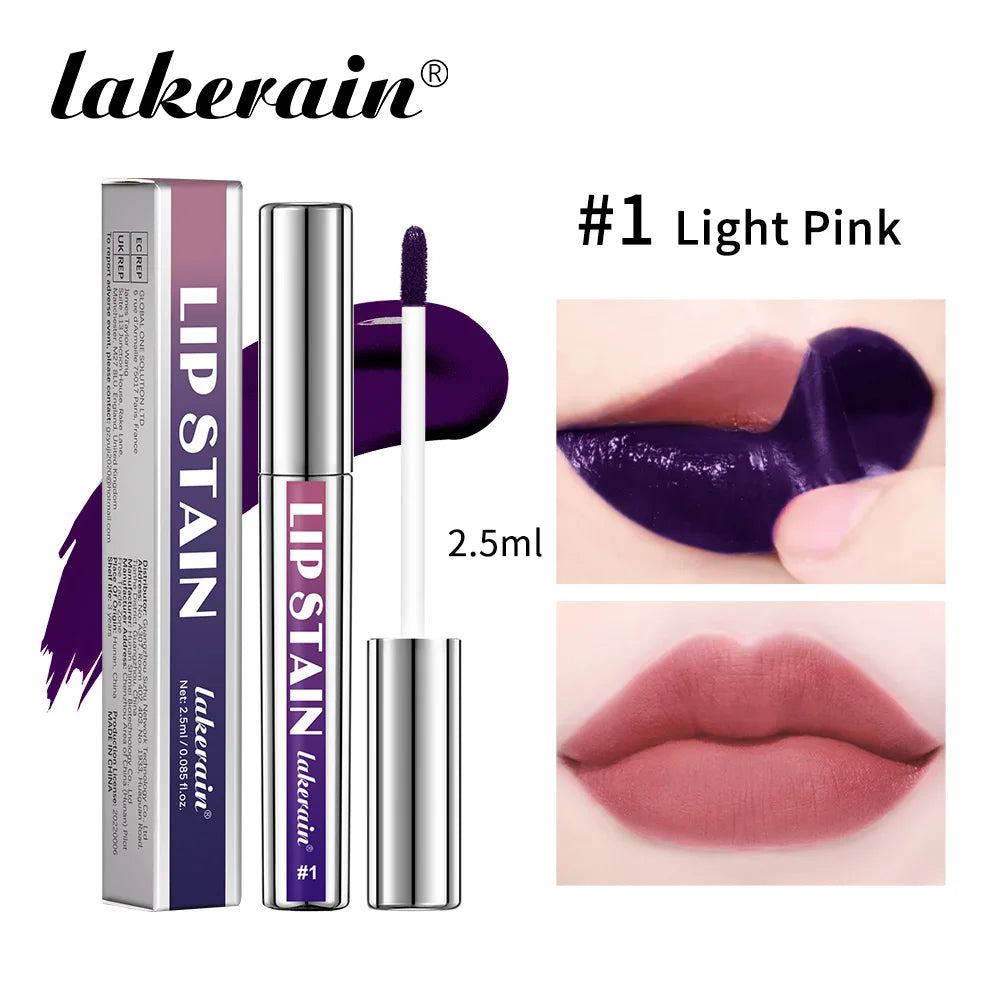 3Color Metallic Lip Stain Peel Off Long Lasting Waterproof Pink Lip Tint Proof Natural No Fading Lip Gloss Cosmetic Women's Gift Oasis Select 1