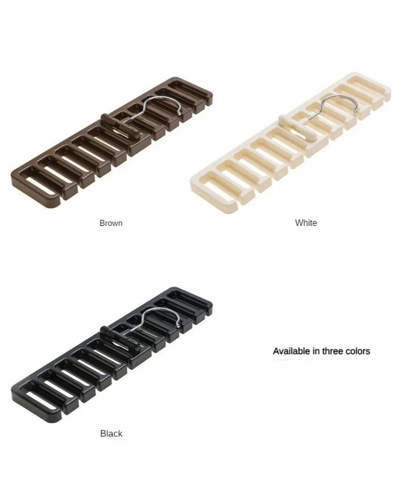Tie Belt Hanger Wardrobe Belt Rotating Organizer Rack Multifuctional Scarf Hanger Home Closet Storage Holder Accessories Oasis Select