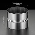 New Stainless Steel Pipe Joint Round Straight Pipe Fittings Silver Extend Connection Oasis Select 102mm 16mm