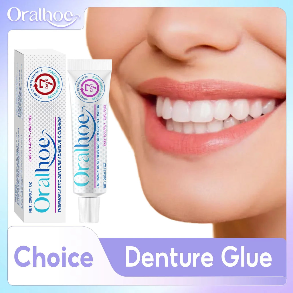 Oralhoe Strong Denture Adhesive Cream – 20g False Teeth Glue Denture Adhesive Cream Oasis Select