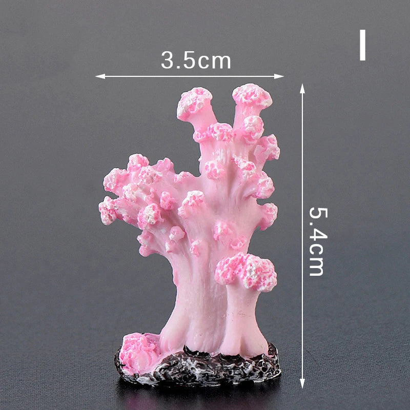 Artificial Coral Fish Tank Decoration Emulates Starfish Resin Reef Landscape Aquarium Decoration Craft Tabletop Decoration Oasis Select I