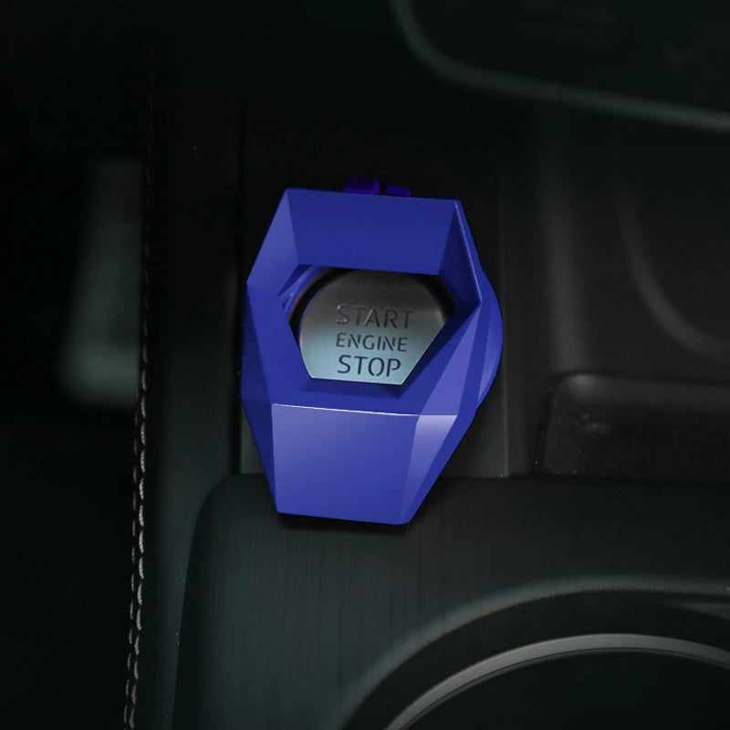 New Car Engine Start Stop Switch Button Cover Decorative Auto Accessories Push Button Sticky Cover Car Interior Car-Styling Oasis Select Style3